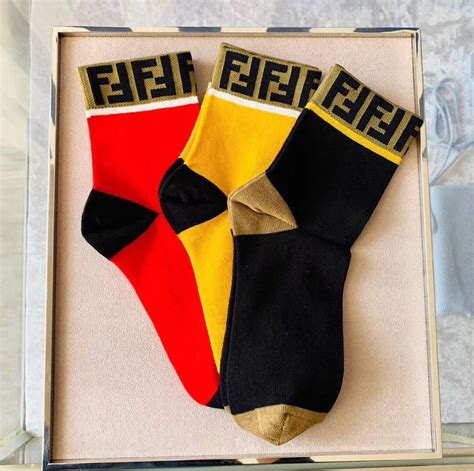 fendi red forever socks|fendi socks On Sale .